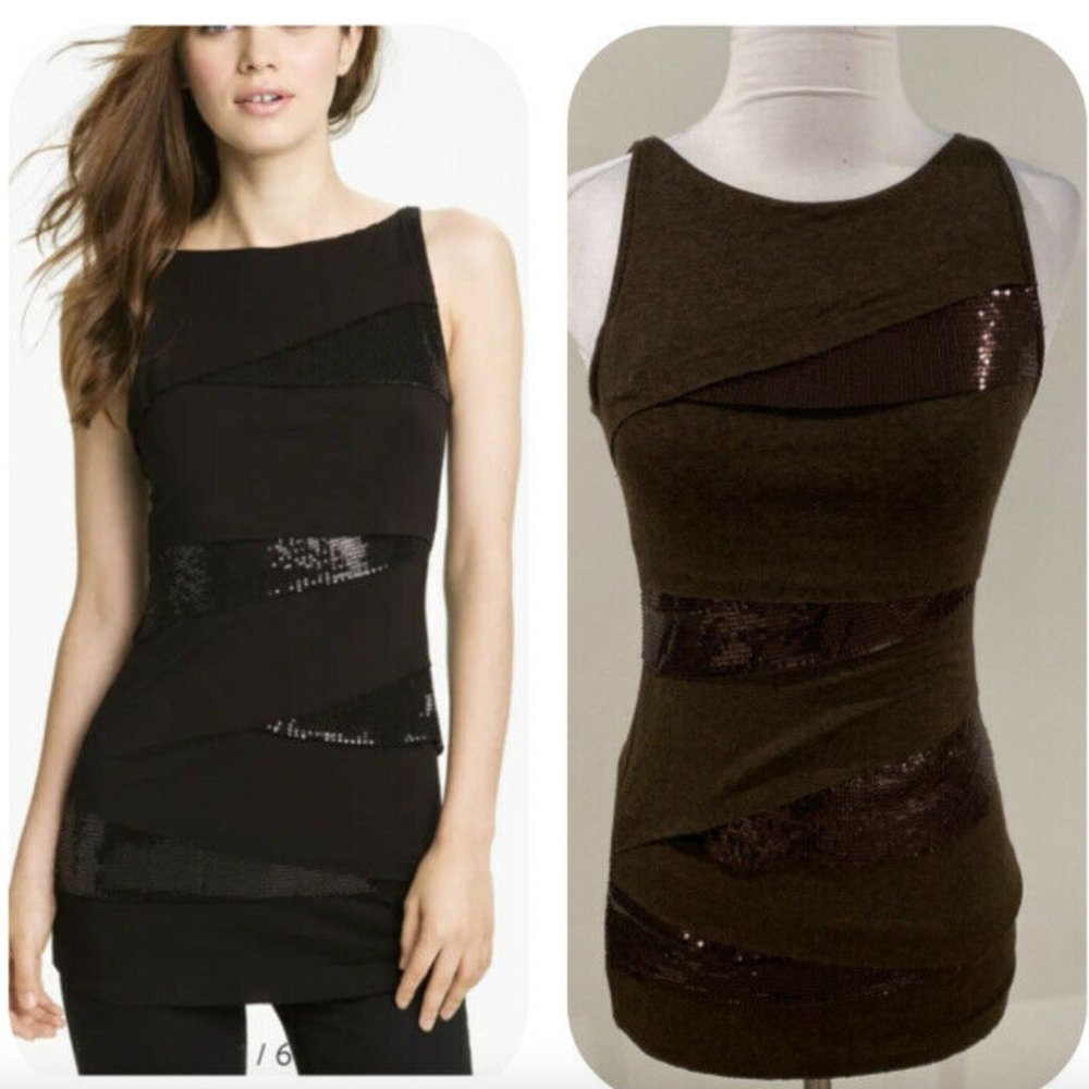Bailey 44 Brown Peer Assessment Sequin Bandage Tan